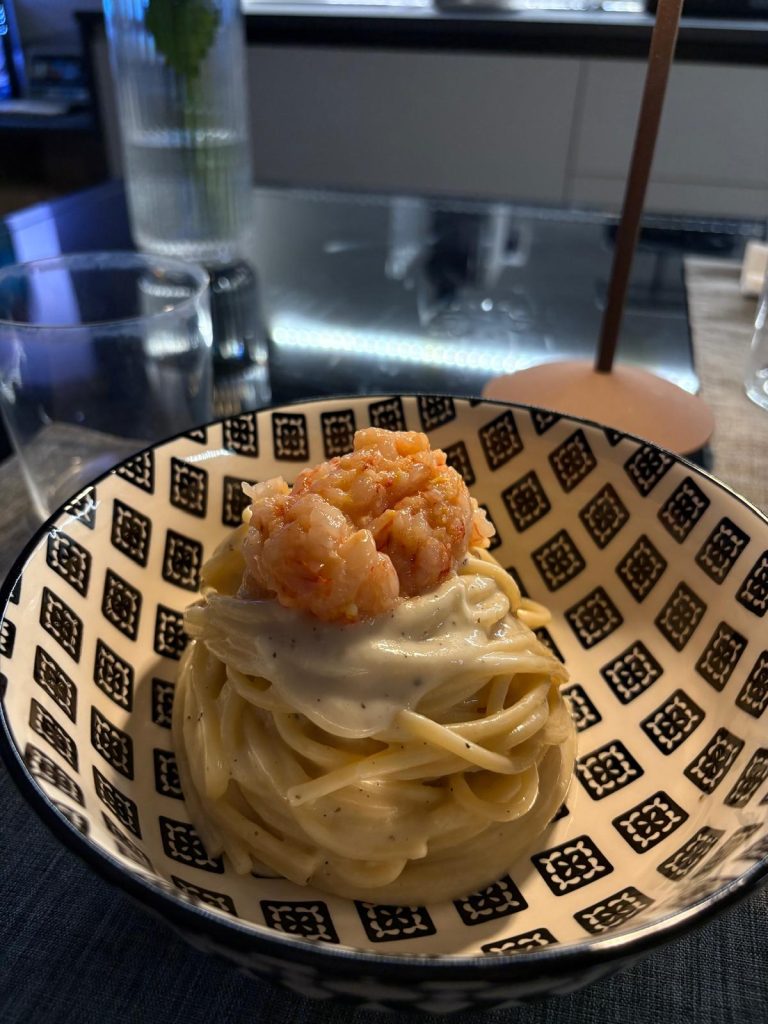 spaghetti al gambero rosso